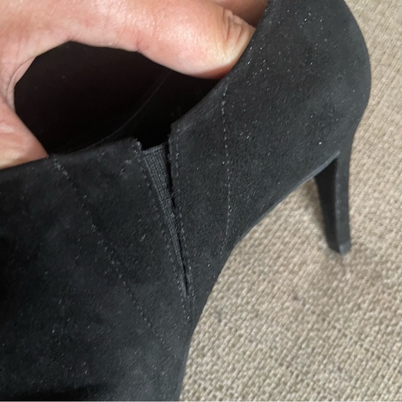 Stuart Weitzman black suede slip on booties - Picture 5 of 7